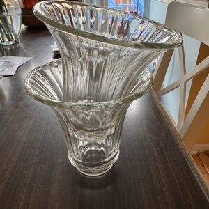 Glass vanity light covers (2)